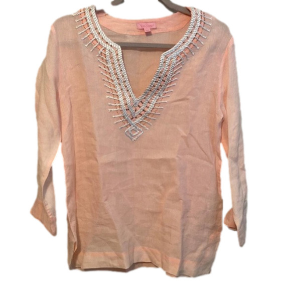 LILLY Pulitzer Amelia Island Tunic in Pascha Pink - Picture 1 of 4